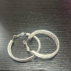 Silver Hoop Earrings